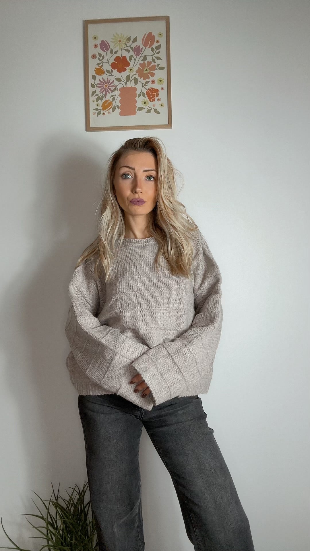 Pull Maille Lucie Taupe