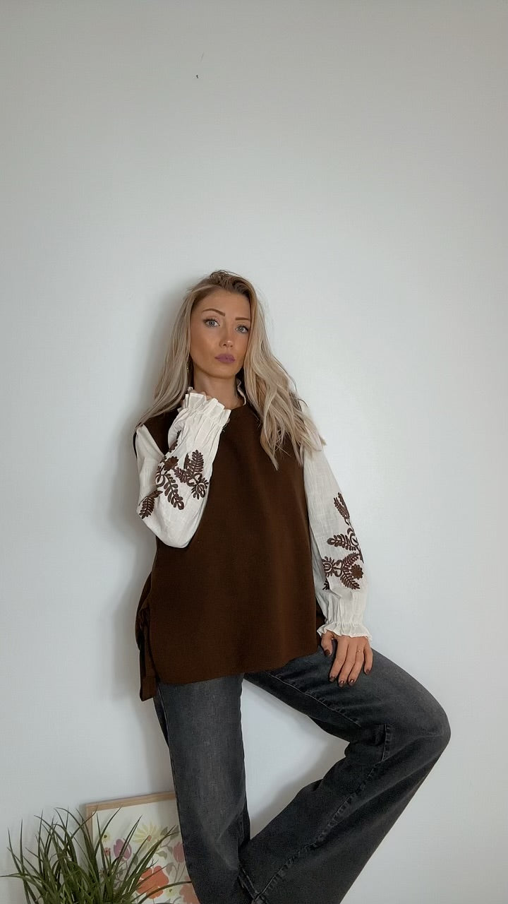 Pull sans manches Choco