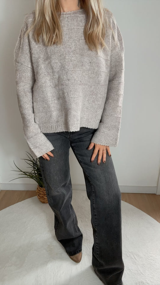 Jean Wide Leg Gris foncé