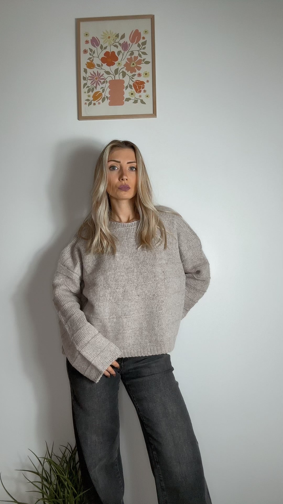 Pull Maille Lucie Taupe
