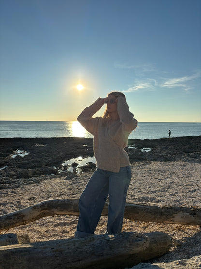 Gilet Cache cœur Cléa beige