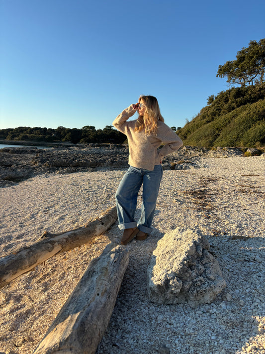 Gilet Cache cœur Cléa beige