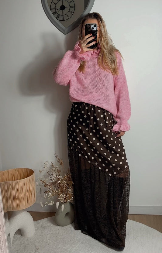 Pull doux ANNA rose