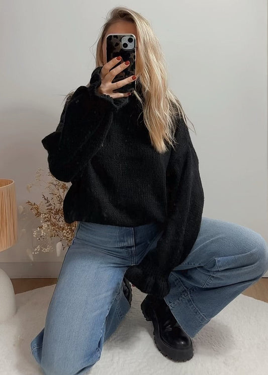Pull doux ANNA Noir