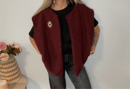 Veste sans manches Bordeaux Soleil