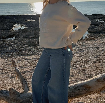 Pull amour stella écru