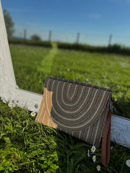 Pochette en paille TRESSIA