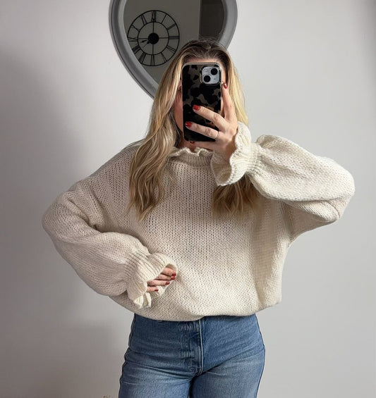 Pull doux ANNA beige